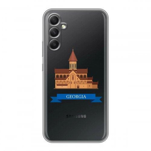 Дизайнерский силиконовый чехол для Samsung Galaxy A34 5G Грузия