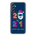 Дизайнерский силиконовый чехол для Samsung Galaxy A34 5G Happy 2021