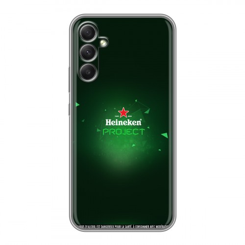 Дизайнерский силиконовый чехол для Samsung Galaxy A34 5G Heineken