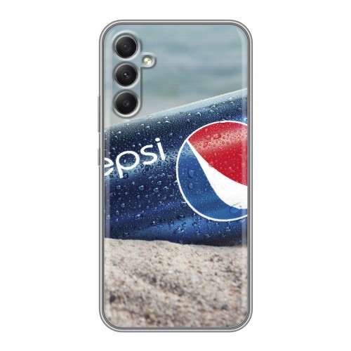 Дизайнерский силиконовый чехол для Samsung Galaxy A34 5G Pepsi