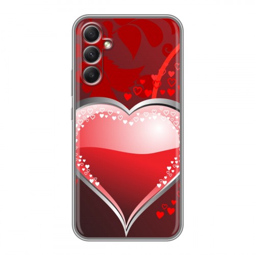 Дизайнерский силиконовый чехол для Samsung Galaxy A34 5G День Святого Валентина