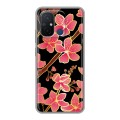 Дизайнерский силиконовый чехол для Xiaomi RedMi 12C Люксовые цветы