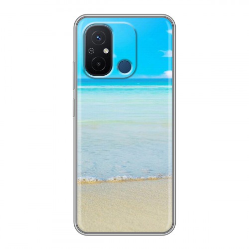 Дизайнерский силиконовый с усиленными углами чехол для Xiaomi RedMi 12C пляж