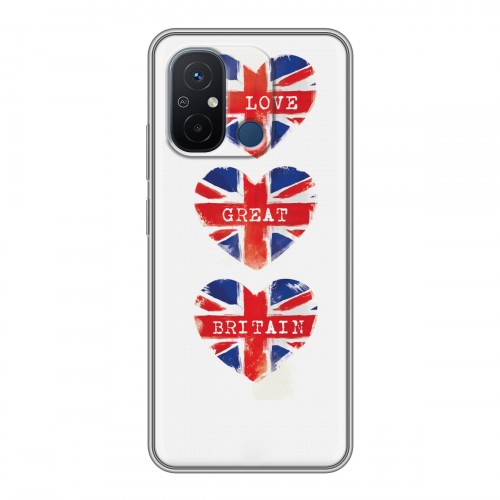 Дизайнерский силиконовый чехол для Xiaomi RedMi 12C British love