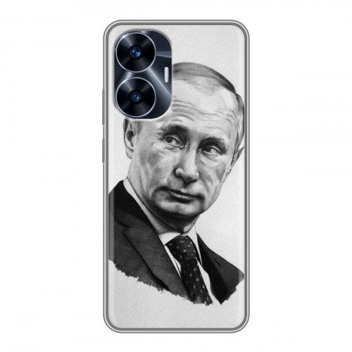 Дизайнерский силиконовый чехол для Realme C55 В.В.Путин 
