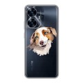 Полупрозрачный дизайнерский пластиковый чехол для Realme C55 Прозрачные собаки