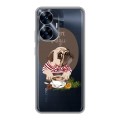 Полупрозрачный дизайнерский пластиковый чехол для Realme C55 Прозрачные щенки