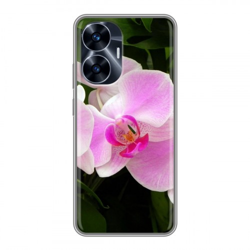 Дизайнерский силиконовый чехол для Realme C55 Орхидеи