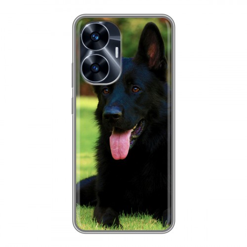 Дизайнерский силиконовый чехол для Realme C55 Собаки