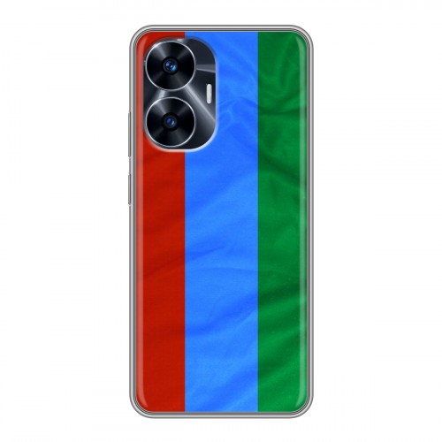 Дизайнерский силиконовый чехол для Realme C55 Флаг Дагестана