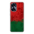 Дизайнерский силиконовый с усиленными углами чехол для Realme C55 Флаг Белоруссии