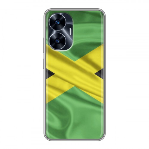 Дизайнерский силиконовый чехол для Realme C55 Флаг Ямайки