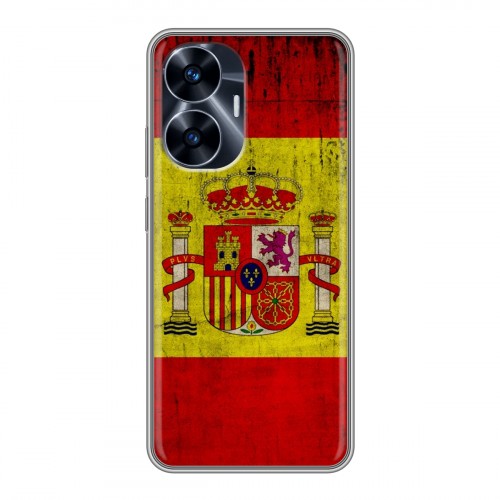 Дизайнерский силиконовый чехол для Realme C55 Флаг Испании