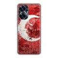 Дизайнерский силиконовый с усиленными углами чехол для Realme C55 Флаг Турции