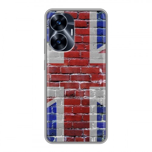 Дизайнерский силиконовый чехол для Realme C55 Флаг Британии