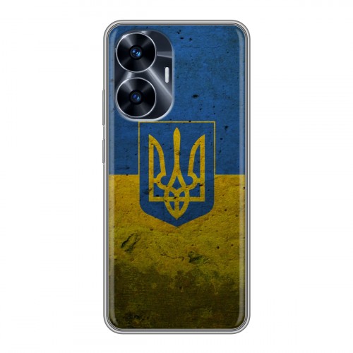 Дизайнерский силиконовый чехол для Realme C55 Флаг Украины