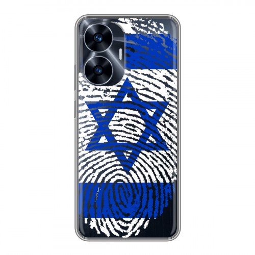Дизайнерский силиконовый чехол для Realme C55 Флаг Израиля