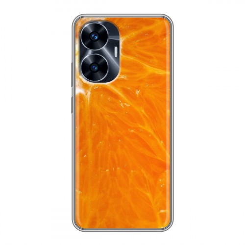 Дизайнерский силиконовый чехол для Realme C55 Апельсины