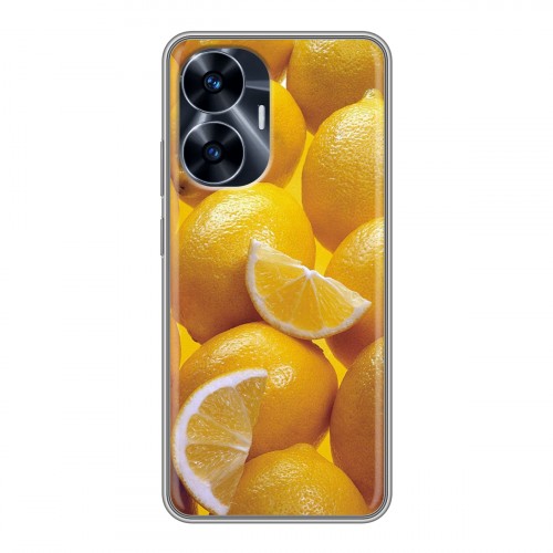 Дизайнерский силиконовый чехол для Realme C55 Лимон