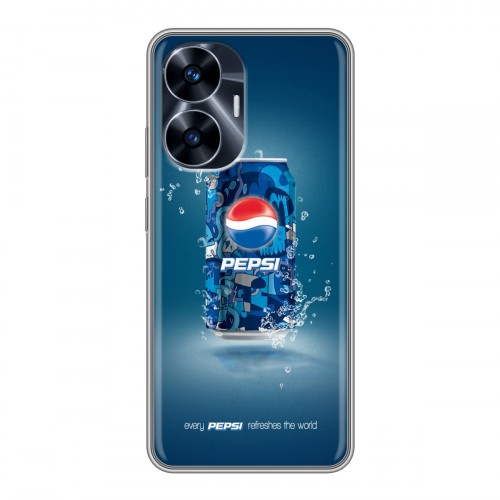 Дизайнерский силиконовый чехол для Realme C55 Pepsi