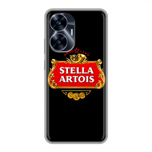 Дизайнерский силиконовый чехол для Realme C55 Stella Artois