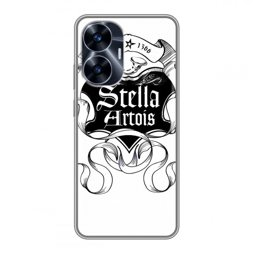 Дизайнерский силиконовый чехол для Realme C55 Stella Artois
