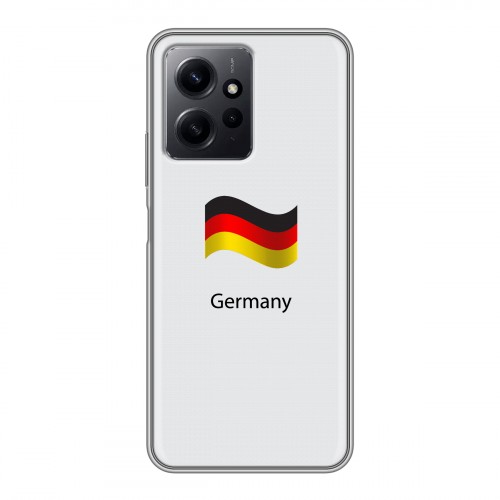 Дизайнерский силиконовый чехол для Xiaomi RedMi Note 12 Флаг Германии