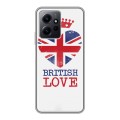 Дизайнерский силиконовый чехол для Xiaomi RedMi Note 12 British love