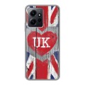 Дизайнерский силиконовый чехол для Xiaomi RedMi Note 12 British love
