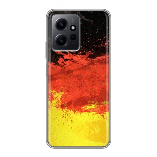 Дизайнерский пластиковый чехол для Xiaomi RedMi Note 12 Флаг Германии