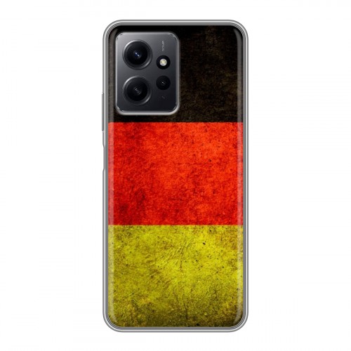 Дизайнерский силиконовый с усиленными углами чехол для Xiaomi RedMi Note 12 Флаг Германии