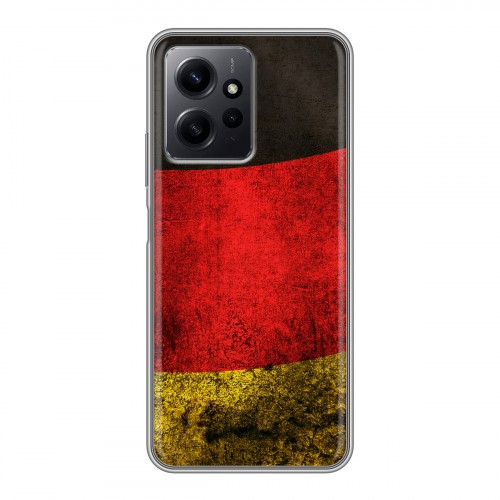 Дизайнерский силиконовый чехол для Xiaomi RedMi Note 12 Флаг Германии