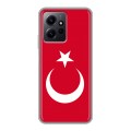 Дизайнерский силиконовый чехол для Xiaomi RedMi Note 12 Флаг Турции