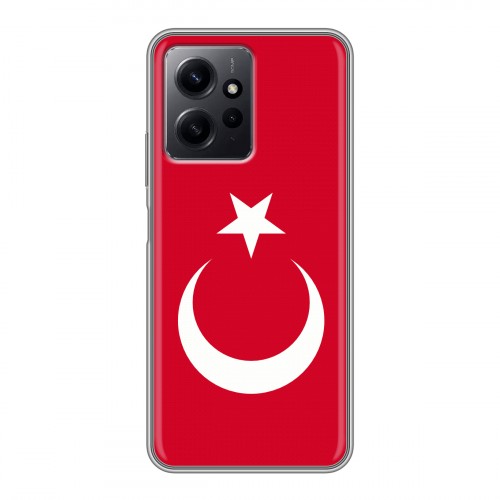 Дизайнерский силиконовый чехол для Xiaomi RedMi Note 12 Флаг Турции