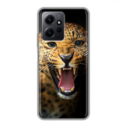 Дизайнерский силиконовый чехол для Xiaomi RedMi Note 12 Леопард