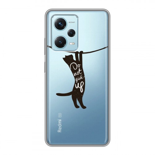 Полупрозрачный дизайнерский пластиковый чехол для Xiaomi RedMi Note 12 Pro Plus Прозрачные кошки
