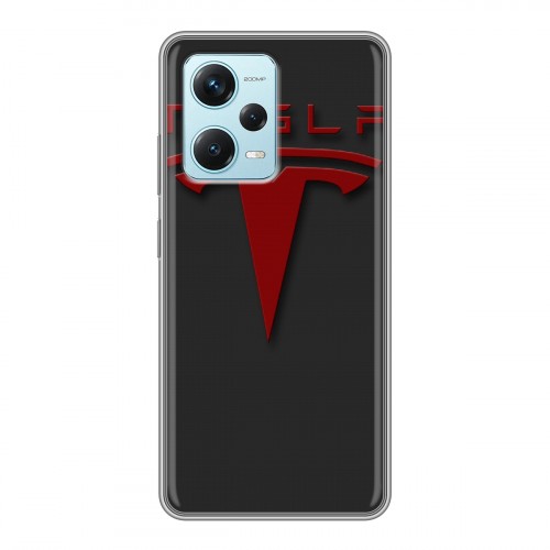 Дизайнерский силиконовый чехол для Xiaomi RedMi Note 12 Pro Plus Tesla