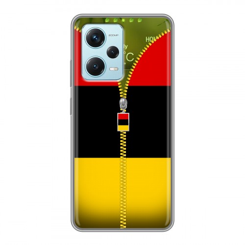 Дизайнерский силиконовый чехол для Xiaomi RedMi Note 12 Pro Plus Флаг Германии