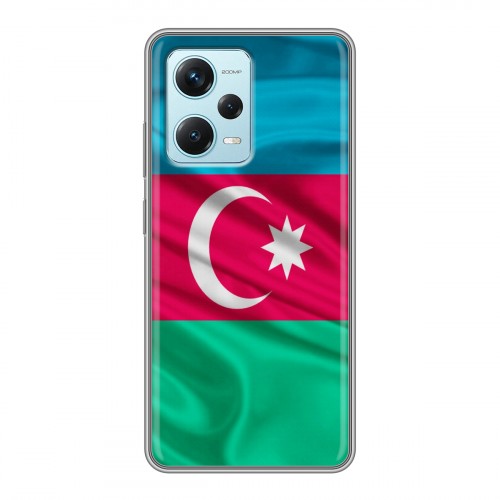 Дизайнерский силиконовый чехол для Xiaomi RedMi Note 12 Pro Plus Флаг Азербайджана