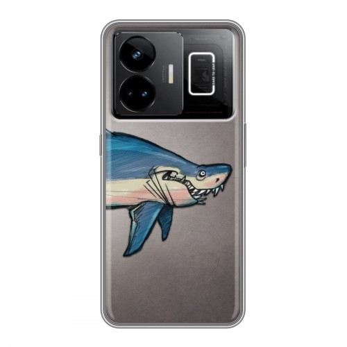 Дизайнерский силиконовый чехол для Realme GT3 Акулы