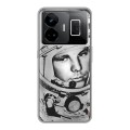 Дизайнерский силиконовый чехол для Realme GT3 Юрий Гагарин