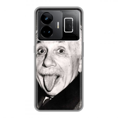 Дизайнерский силиконовый чехол для Realme GT3 Альберт Эйнштейн