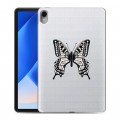 Полупрозрачный дизайнерский силиконовый чехол для Huawei MatePad 11 (2023) прозрачные Бабочки 