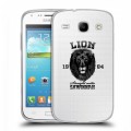 Дизайнерский пластиковый чехол для Samsung Galaxy Core Символика льва