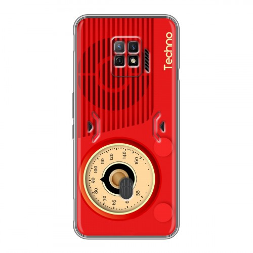Дизайнерский силиконовый чехол для ZTE Nubia Red Magic 7 Pro Винтажное радио