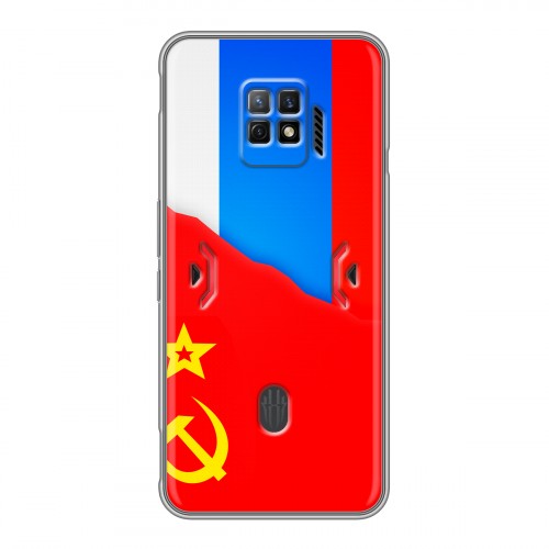 Дизайнерский силиконовый чехол для ZTE Nubia Red Magic 7 Pro Флаг СССР 