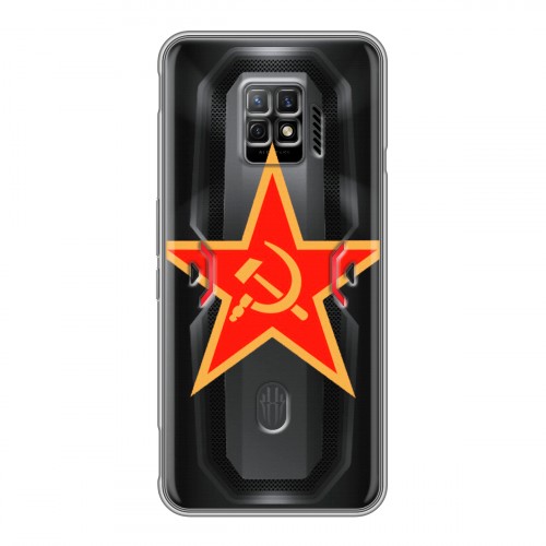 Полупрозрачный дизайнерский пластиковый чехол для ZTE Nubia Red Magic 7 Pro Флаг СССР