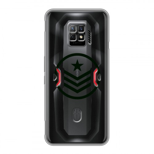 Полупрозрачный дизайнерский силиконовый чехол для ZTE Nubia Red Magic 7 Pro Армия