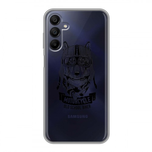 Полупрозрачный дизайнерский пластиковый чехол для Samsung Galaxy A15 Волки