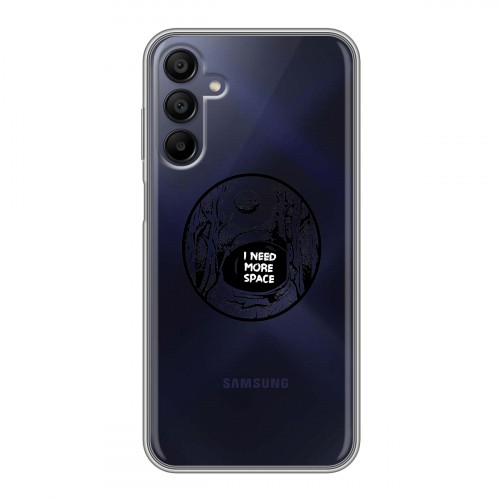 Полупрозрачный дизайнерский пластиковый чехол для Samsung Galaxy A15 Прозрачный космос